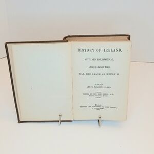 Antique 1863 History Of Ireland By Rev. D. Falloon Book